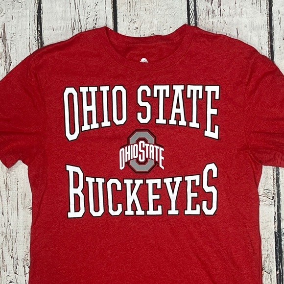 Ohio State Buckeyes Red NCAA Collegiate Big Ten Football Tshirt - Picture 2 of 4